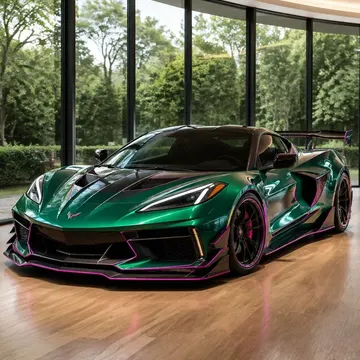 Emerald Green Corvette C8