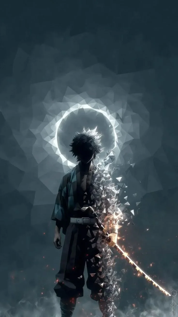 Dark Anime Aesthetic AMOLED Phone Wallpaper 4K