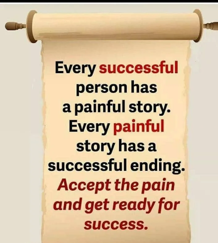 Accept The Pain, Prepare For Success