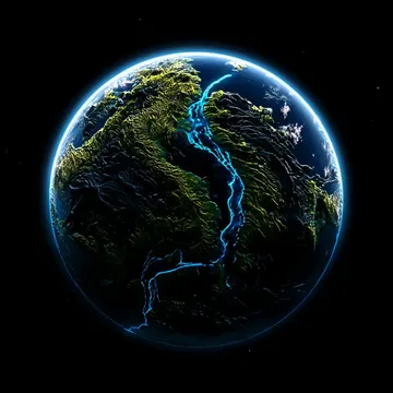 Sci-Fi Planet AMOLED 4K Wallpaper